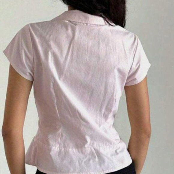 SHEIN pink button up - Picture 2 of 2